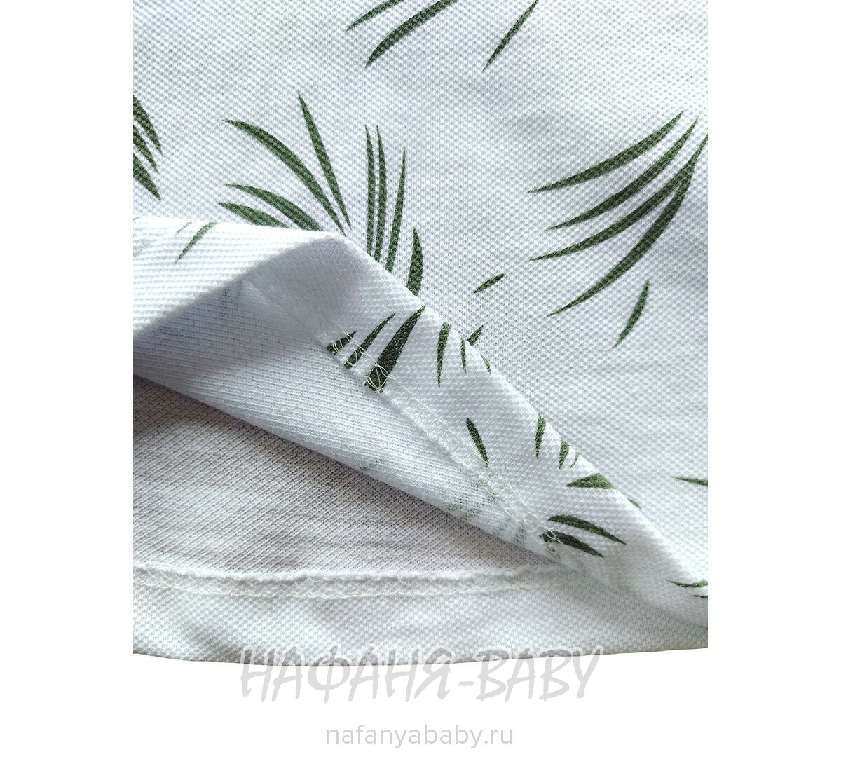 Детский костюм (поло + шорты) YTM арт. 510 от 1 до 4 лет, цвет белый с хаки, оптом Турция