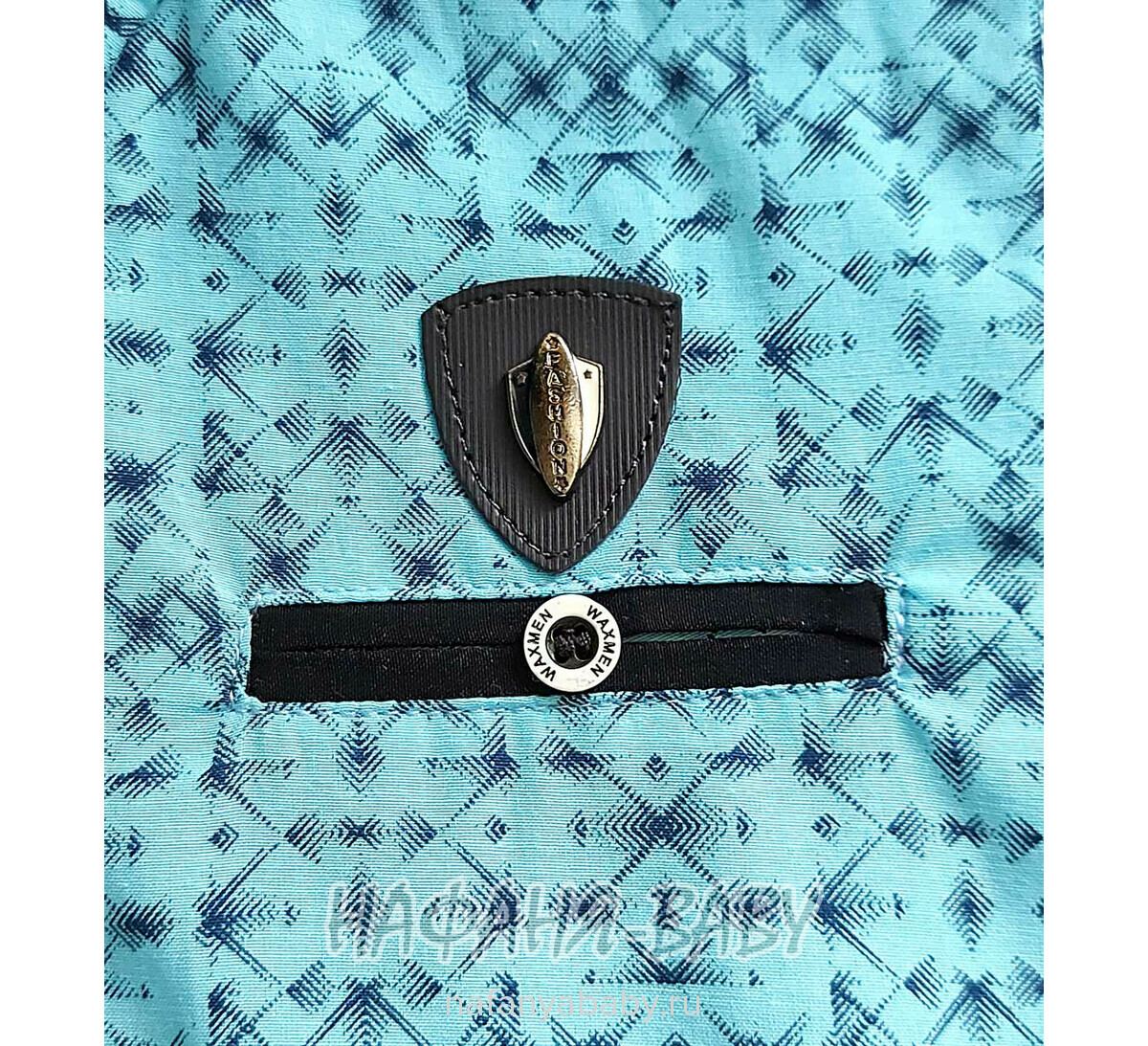 Детская рубашка WAXMEN арт: 5123, 5-9 лет, цвет голубой, оптом Турция