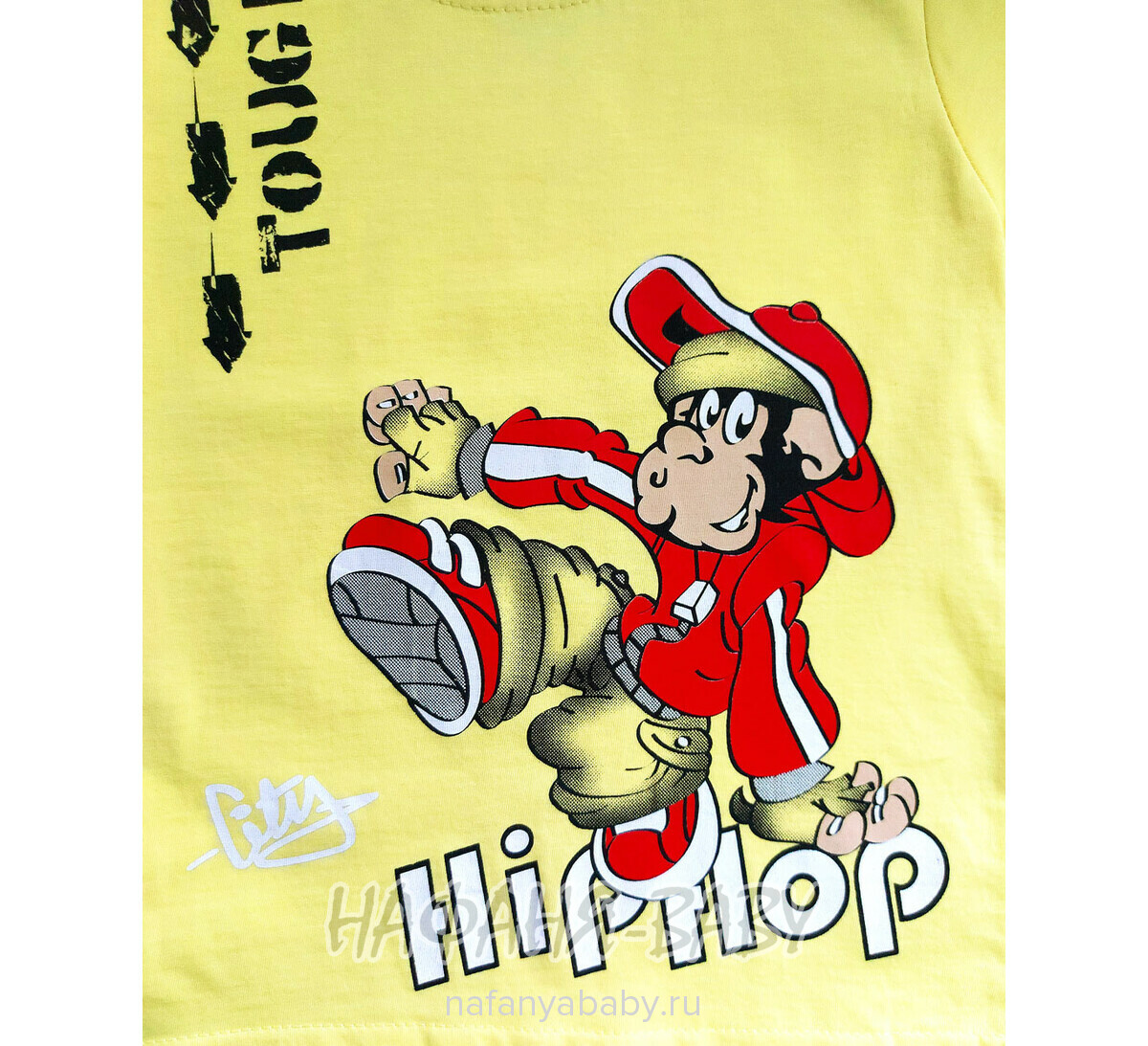 Детский костюм (футболка+шорты) MIXIMA арт: 5150, 1-4 года, 5-9 лет, цвет желтый, оптом Турция