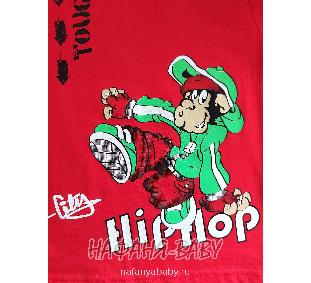 Детский костюм (футболка+шорты) MIXIMA арт: 5150, 1-4 года, 5-9 лет, цвет красный, оптом Турция