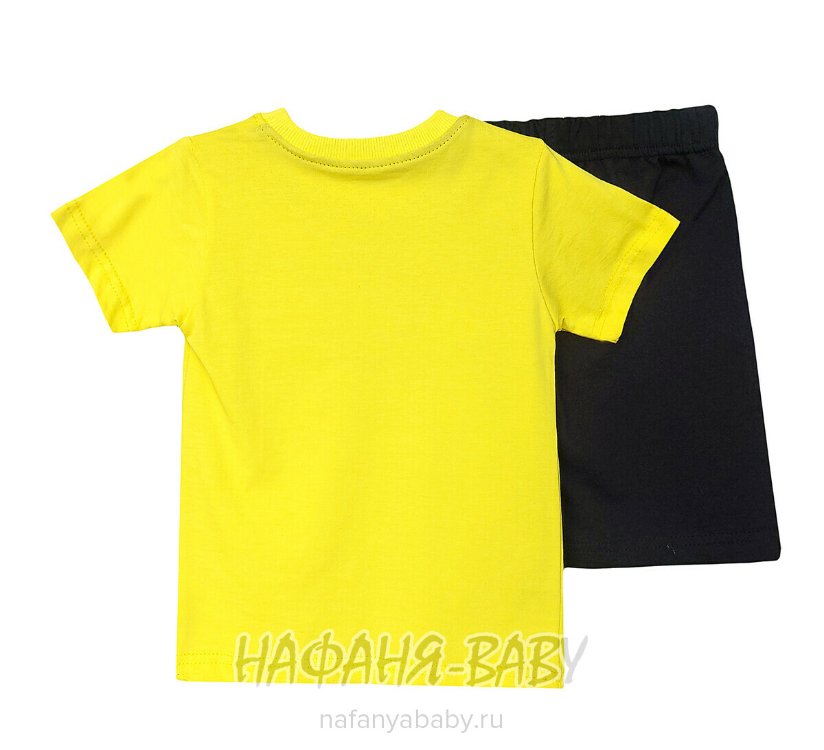 Детский костюм (футболка+шорты) MIXIMA арт: 5151, 1-4 года, 5-9 лет, цвет желтый, оптом Турция