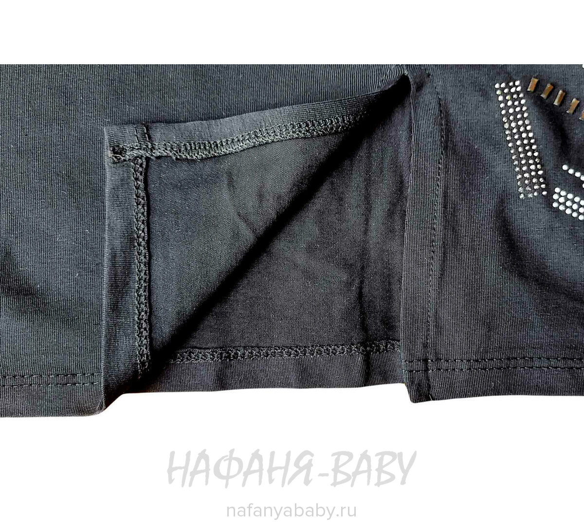 Платье-туника LILY Kids арт: 5159, 10-15 лет, 5-9 лет, цвет черный, оптом Турция