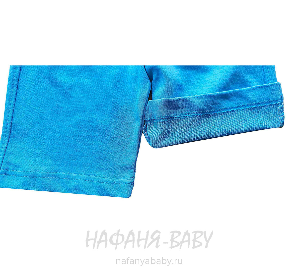 Детский костюм (футболка + шорты) MIXIMA арт. 5171 от 3 до 6 лет, цвет белый с голубым, оптом Турция