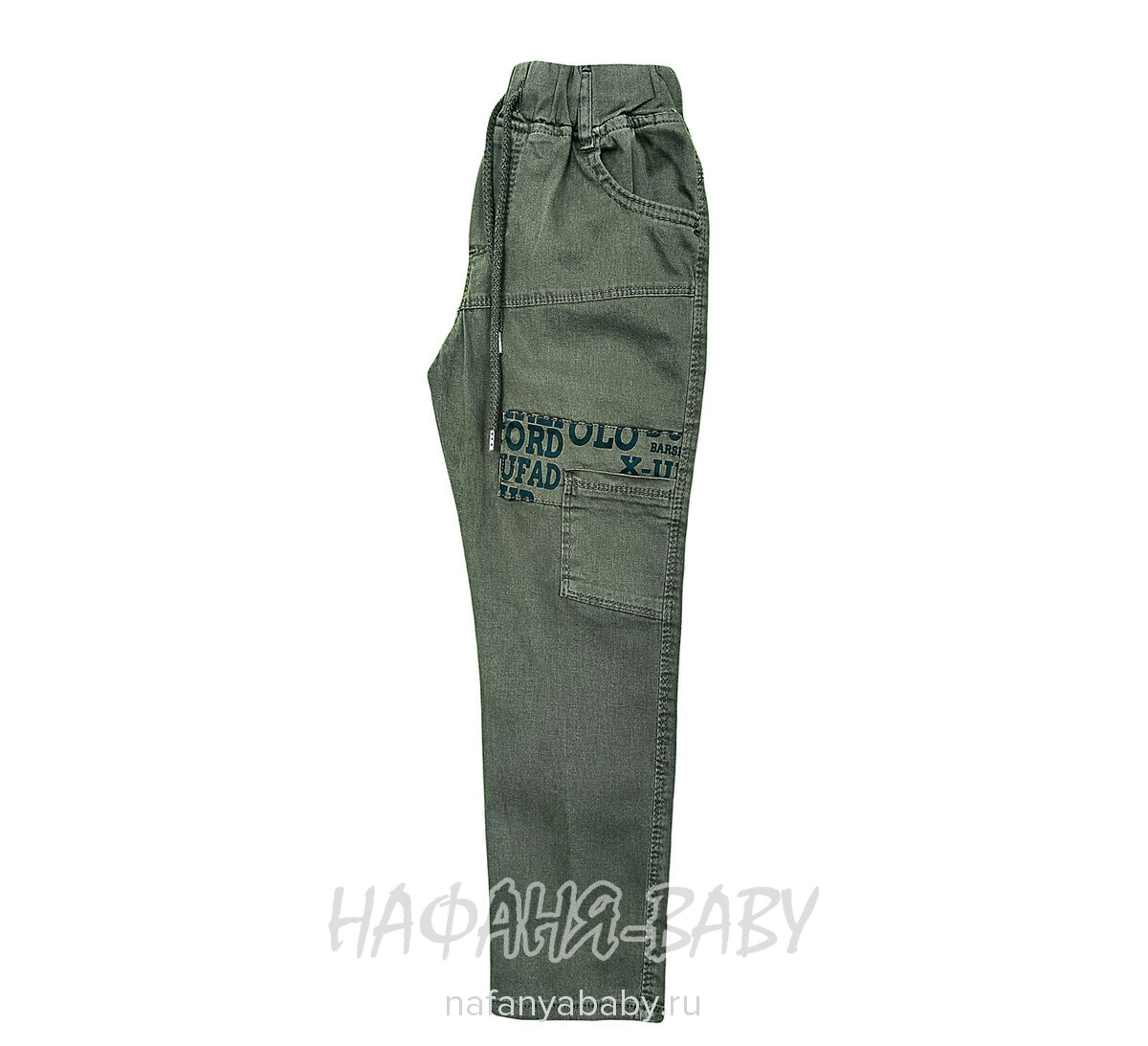 Подростковые летние брюки YAVRUCAK арт: 5256, 8-12 лет, цвет темный защитный хаки, оптом Турция