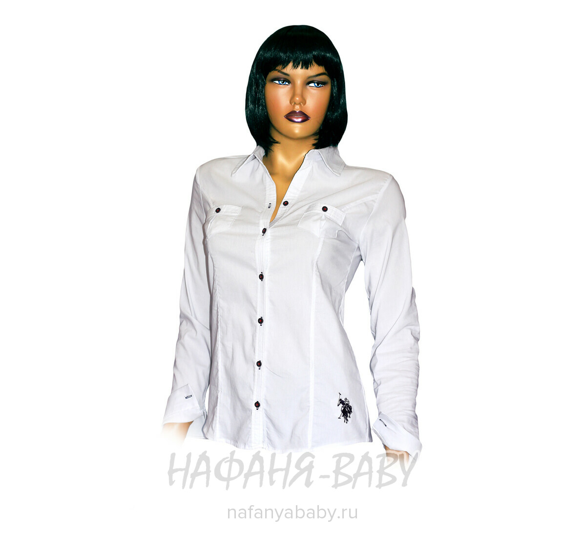 Стильная блузка с длинным рукавом MINE`NS POLO, купить в интернет магазине Нафаня. арт: 3480.