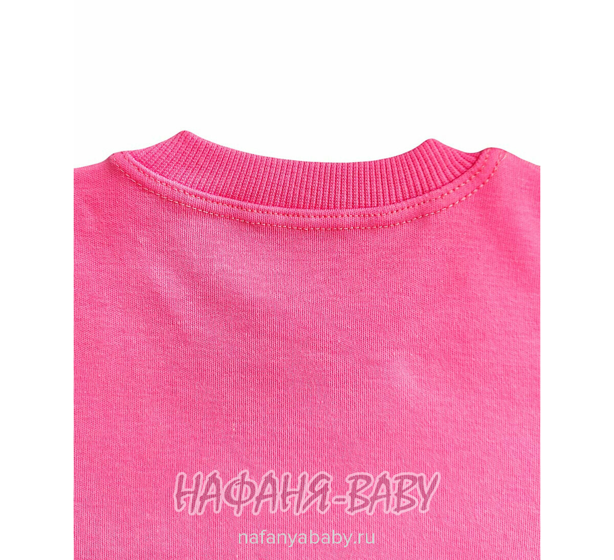 Детский лонгслив с принтом UNRULY, купить в интернет магазине Нафаня. арт: 5468, цвет розовый