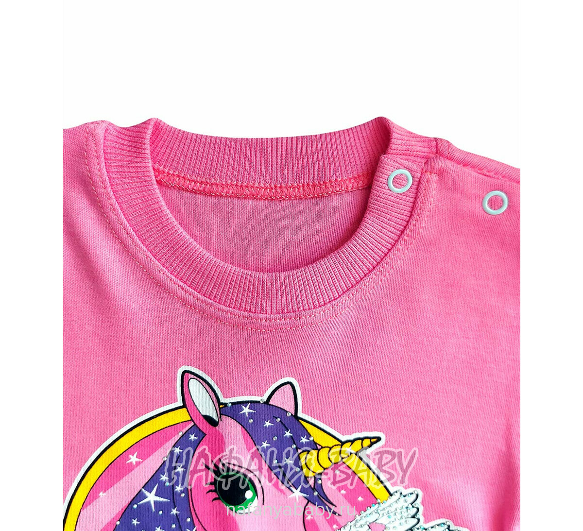 Купить детский лонгслив UNRULY арт: 5468 для девочки 1-3 года, цвет розовый, оптом Турция
