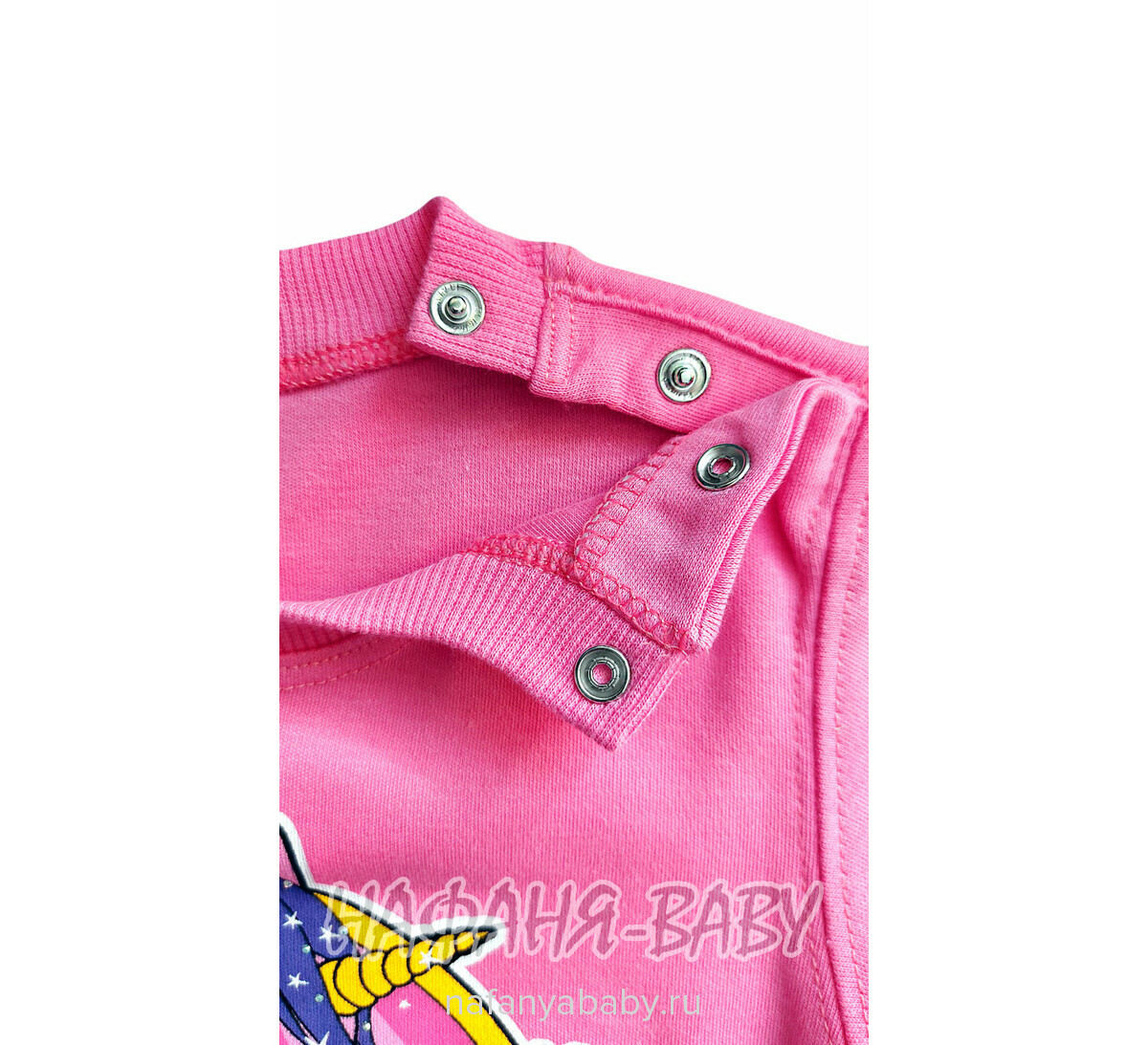Купить детский лонгслив UNRULY арт: 5468 для девочки 1-3 года, цвет розовый, оптом Турция