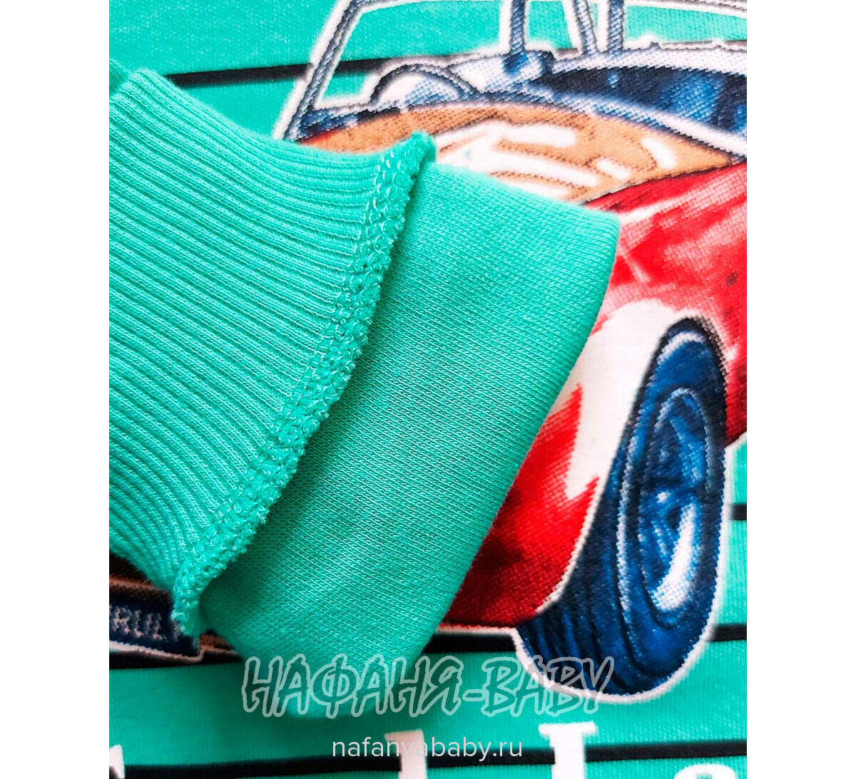 Детский свитшот UNRULY арт: 5650 для мальчика 1-3 лет, цвет бирюзовый, оптом Турция