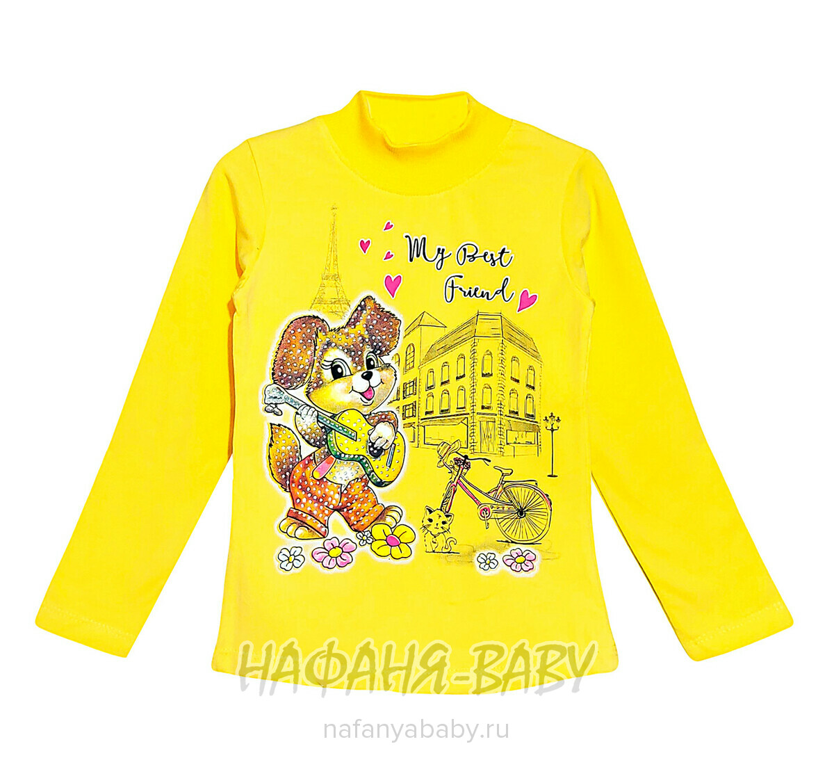 Купить утепленную водолазку ЗАЙКА NARMINI арт: 5800, 1-4 года, цвет желтый, оптом Турция