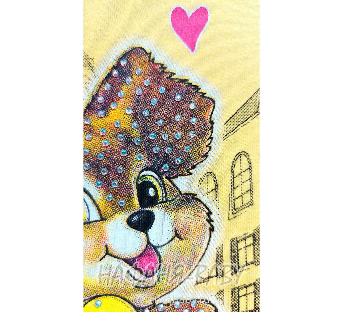 Купить утепленную водолазку ЗАЙКА NARMINI арт: 5800, 1-4 года, цвет желтый, оптом Турция