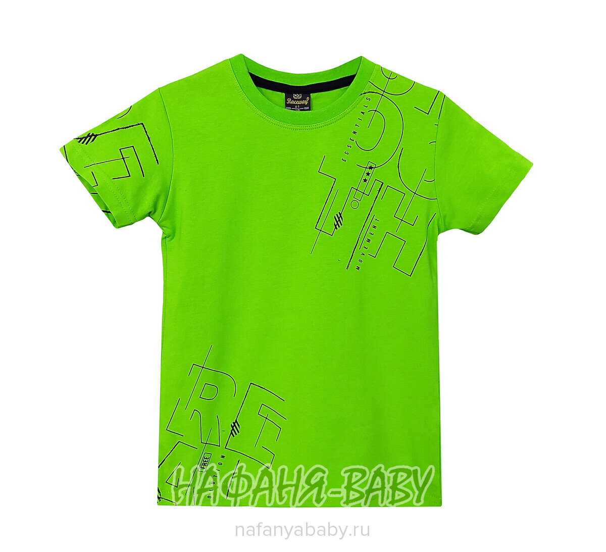 Подростковая футболка RCW арт. 5823, 10-14 лет, цвет зеленый, оптом Турция