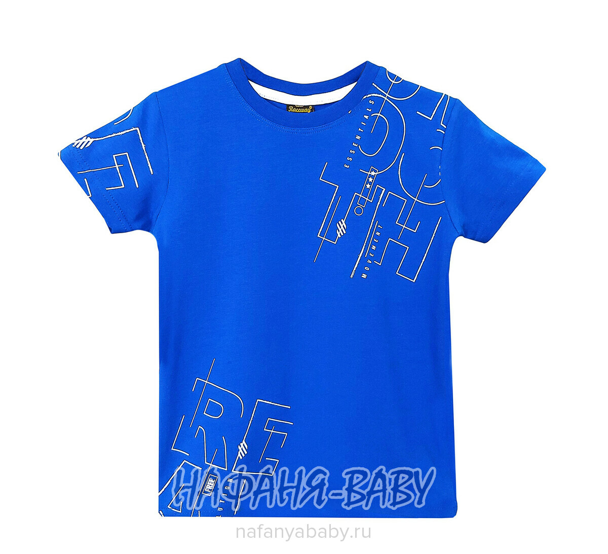 Подростковая футболка RCW арт. 5823, 10-14 лет, цвет синий, оптом Турция