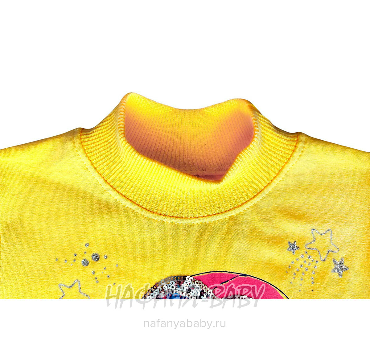 Купить утепленную водолазку NARMINI арт: 5828 для девочки 2-5 лет, цвет желтый, оптом Турция