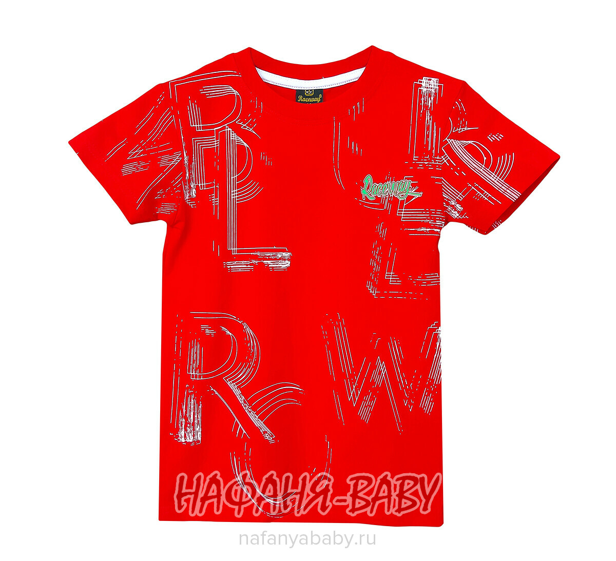 Детская футболка RCW арт. 5830, 5-8 лет, цвет красный, оптом Турция