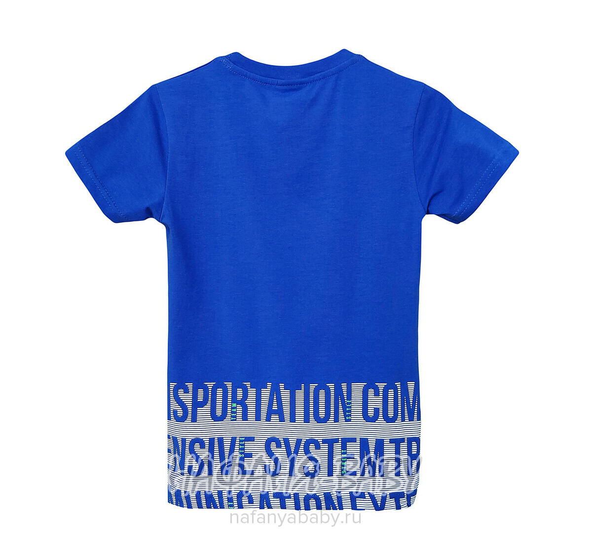 Подростковая футболка RCW арт. 5834, 10-14 лет, цвет синий, оптом Турция