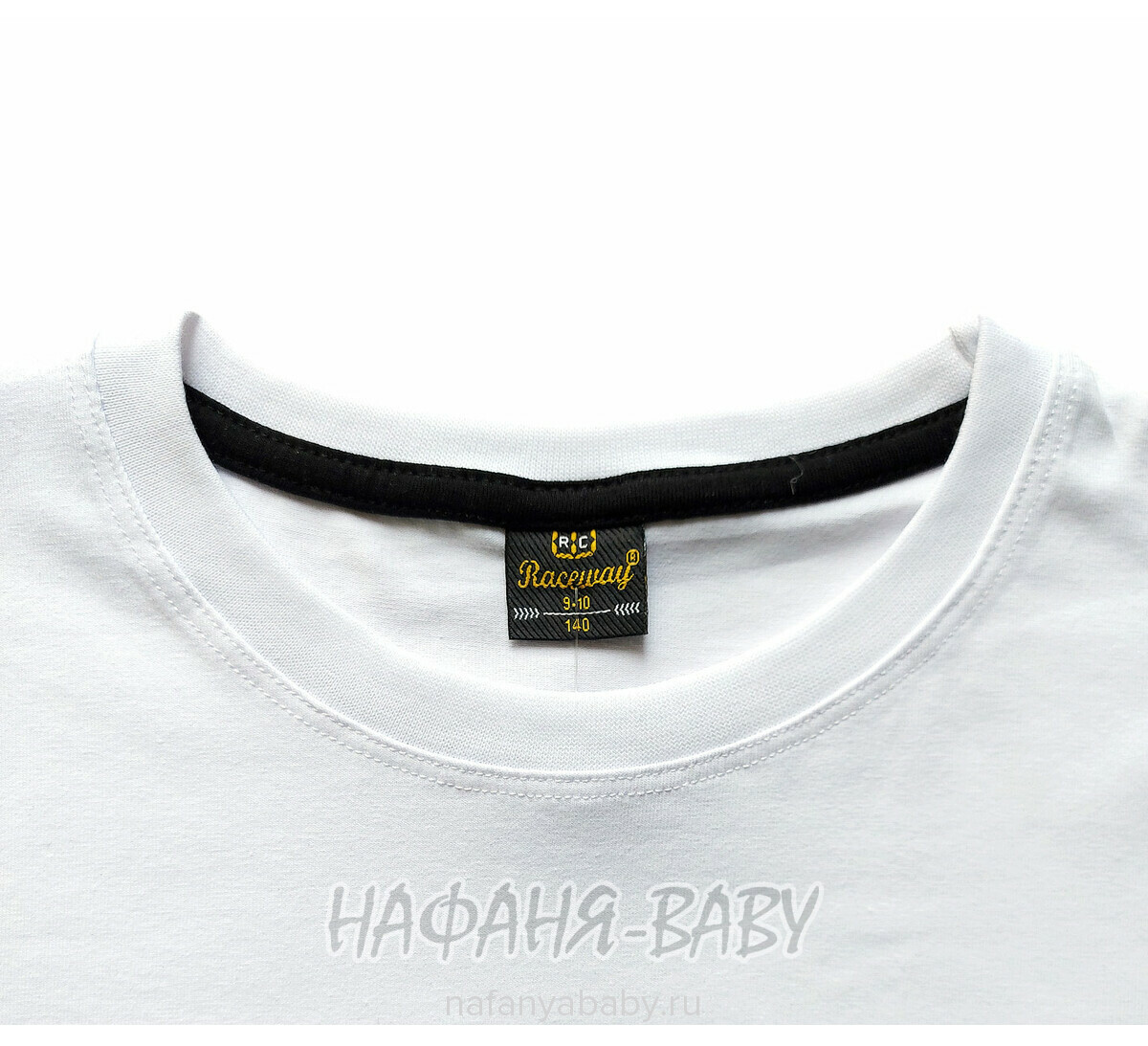 Подростковая футболка RCW арт. 5834, 10-14 лет, цвет белый, оптом Турция