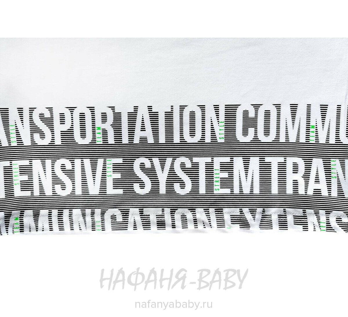 Подростковая футболка RCW арт. 5834, 10-14 лет, цвет белый, оптом Турция