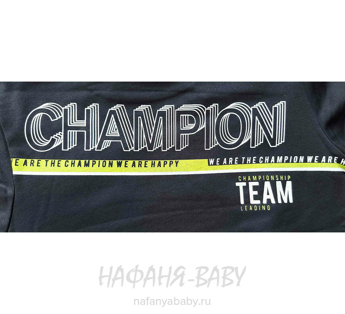 Подростковый свитшот RCW арт. 5838 для мальчика  9-13 лет, цвет черный, оптом Турция