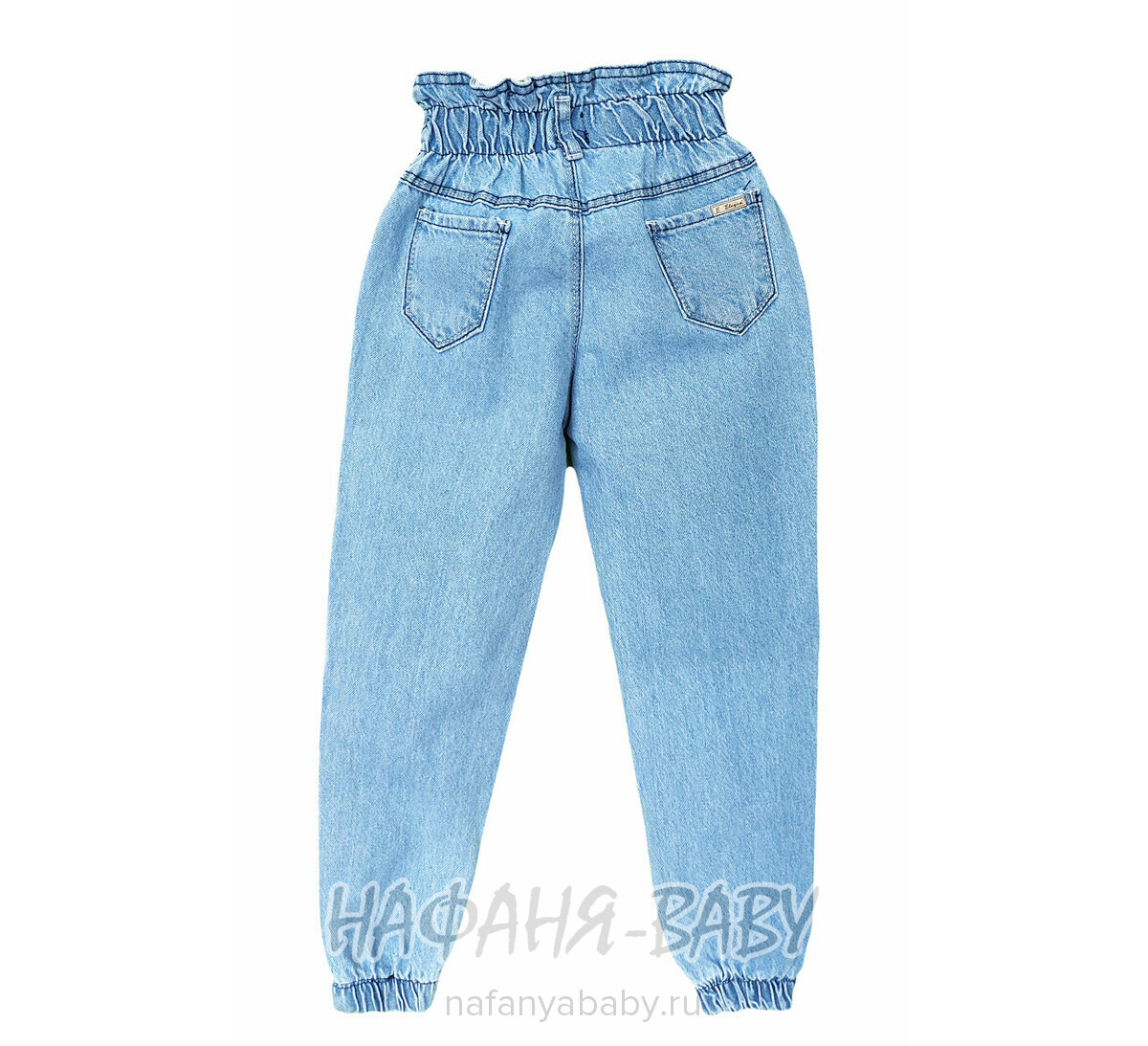 Джинсы подростковые ELEYSA Jeans арт: 6052 для девочки 13-16 лет, цвет голубой, оптом Турция