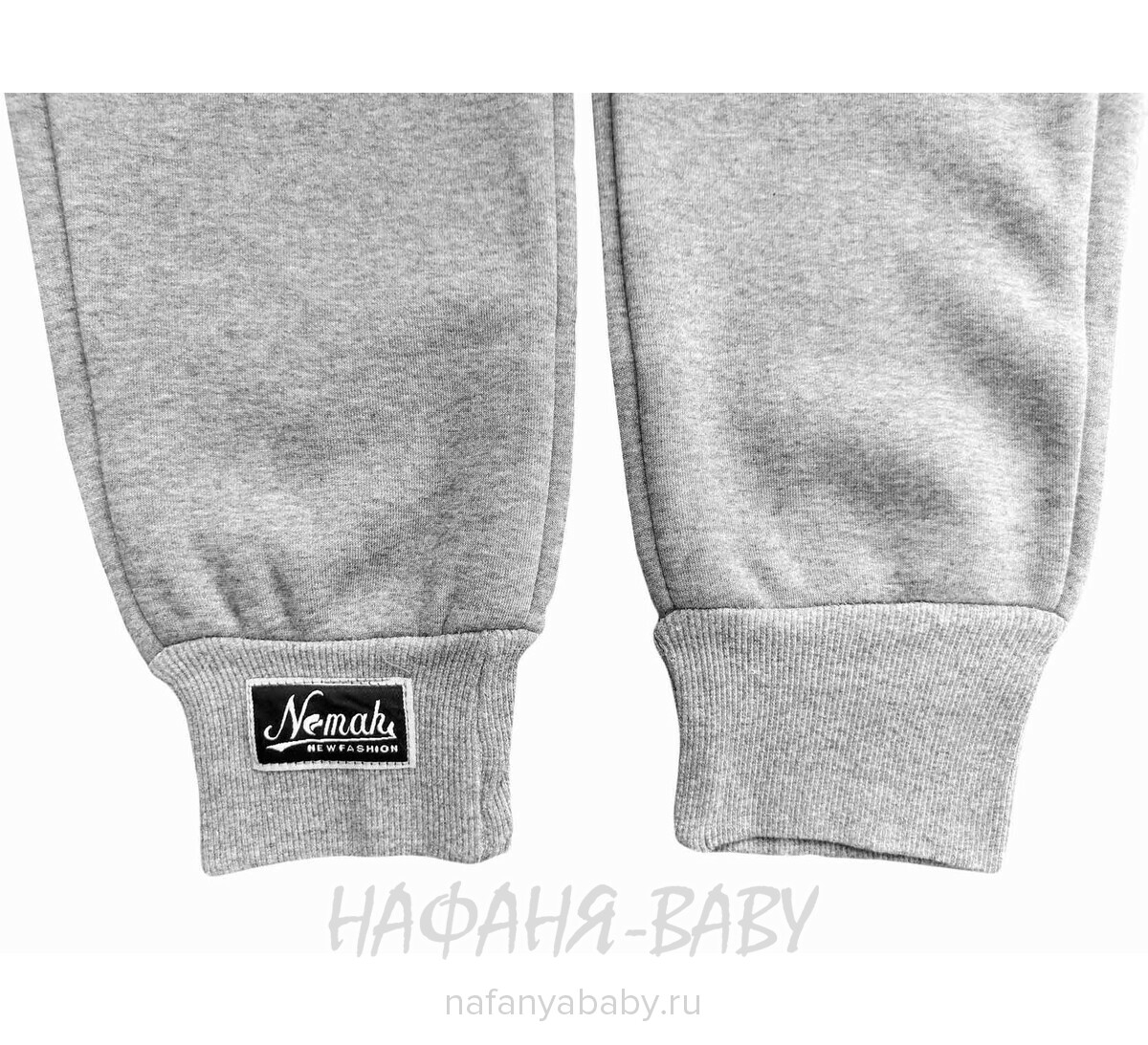 Зимние брюки на флисе XING арт: 607, 10-15 лет, цвет серый меланж, оптом Китай (Пекин)