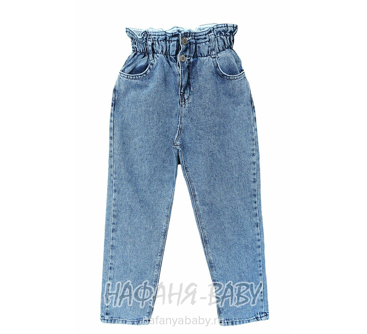 Джинсы ELEYSA Jeans арт: 6131 для девочки от 8 до 12 лет, цвет синий, оптом Турция