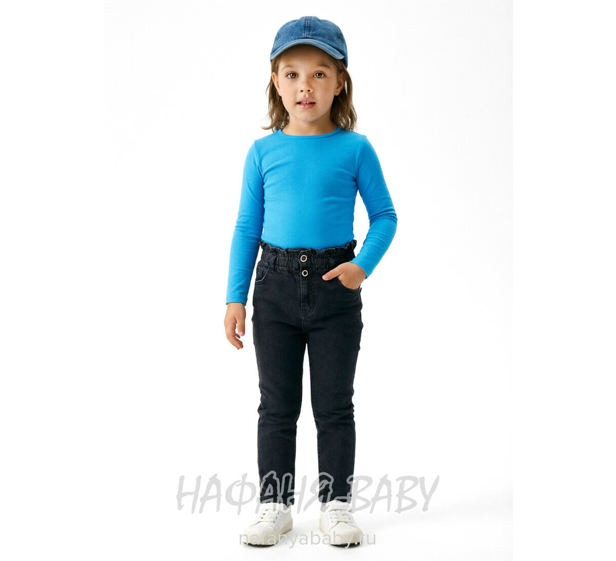 Купить джинсы детские ELEYSA Jeans арт: 6135, 2-7 лет, цвет черный, оптом Турция