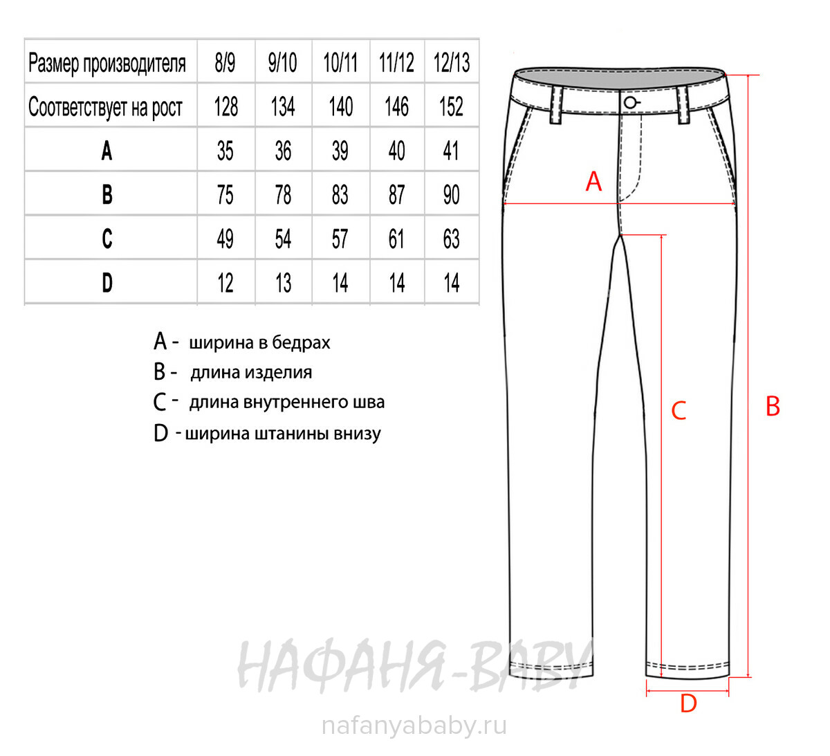Джинсы подростковые ELEYSA Jeans арт: 61412, 8-12 лет, цвет черный, оптом Турция