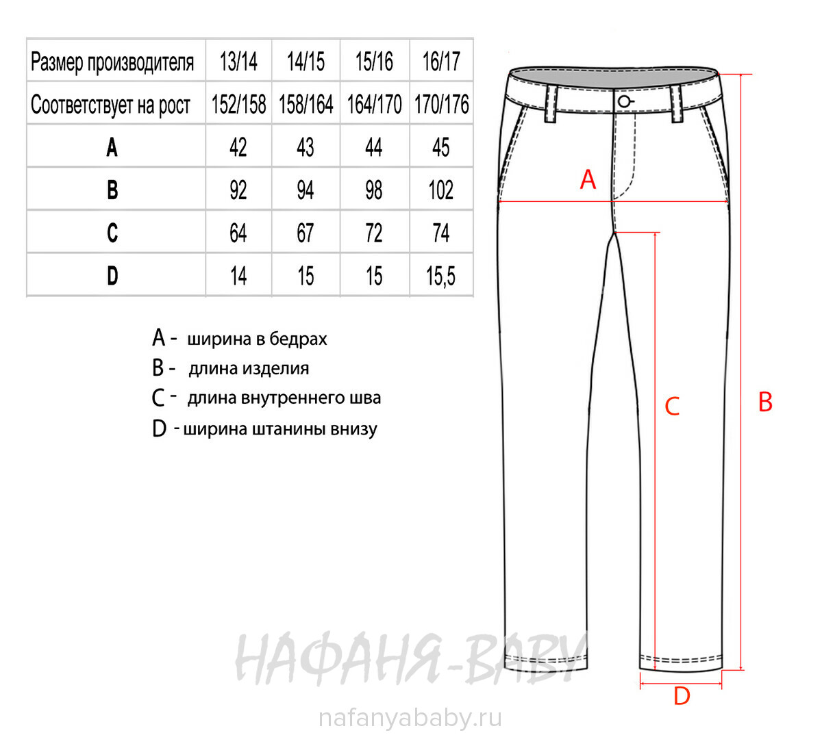 Джинсы подростковые ELEYSA Jeans арт: 61422, 13-16 лет, цвет черный, оптом Турция