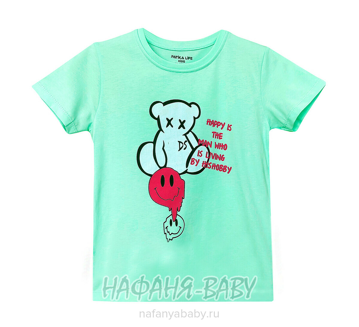 Подростковая футболка PATIKA арт. 6169, 9-12 лет, цвет аквамариновый, оптом Турция
