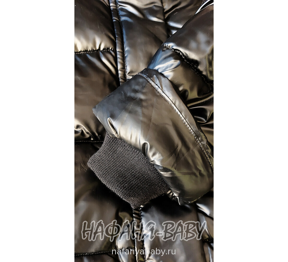 Зимняя удлиненная куртка  YIKAI арт: 622, 5-9 лет, цвет черный, оптом Китай (Пекин)