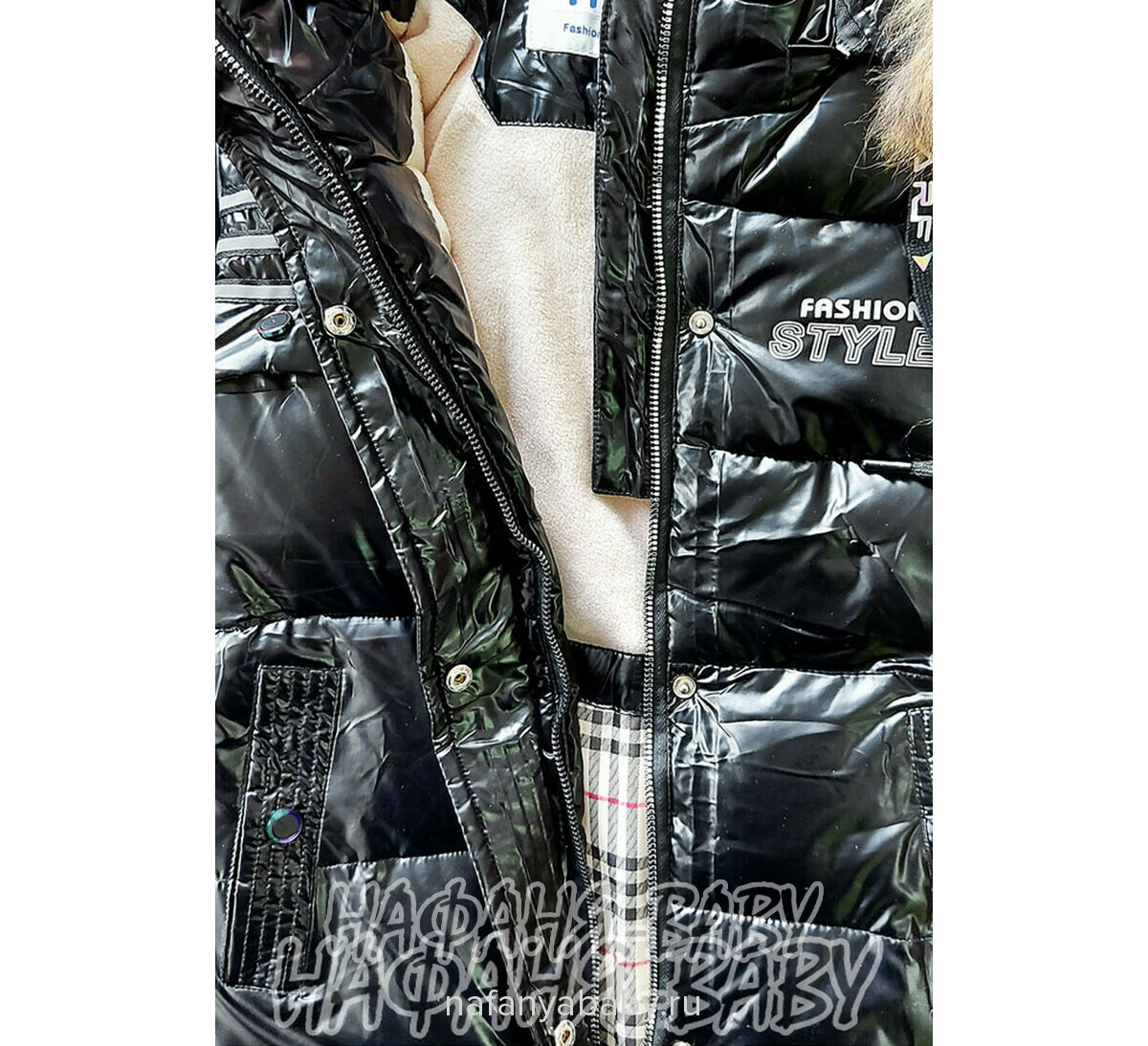 Зимняя удлиненная куртка  YIKAI арт: 625, 1-4 года, 5-9 лет, цвет черный, оптом Китай (Пекин)