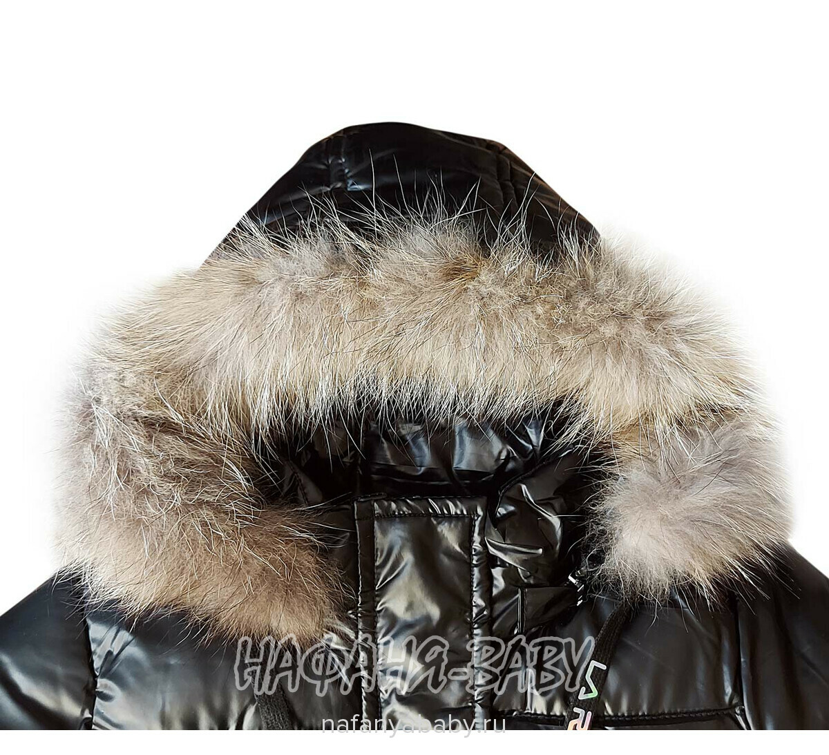 Зимняя удлиненная куртка  YIKAI арт: 625, 1-4 года, 5-9 лет, цвет черный, оптом Китай (Пекин)