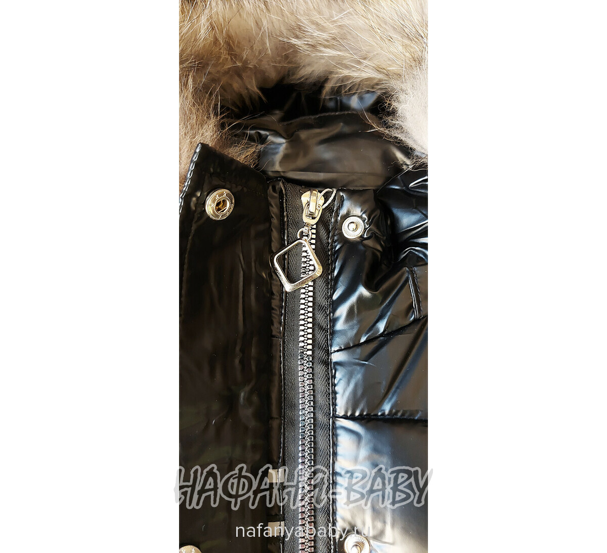 Зимняя удлиненная куртка  YIKAI арт: 625, 1-4 года, 5-9 лет, цвет черный, оптом Китай (Пекин)