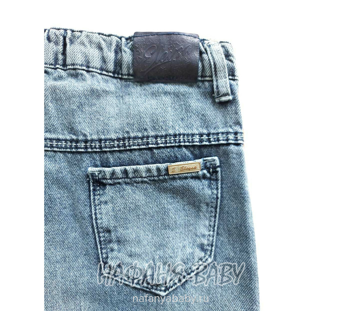 Джинсы подростковые ELEYSA Jeans арт: 63472 для девочки 13-16 лет, цвет синий, оптом Турция