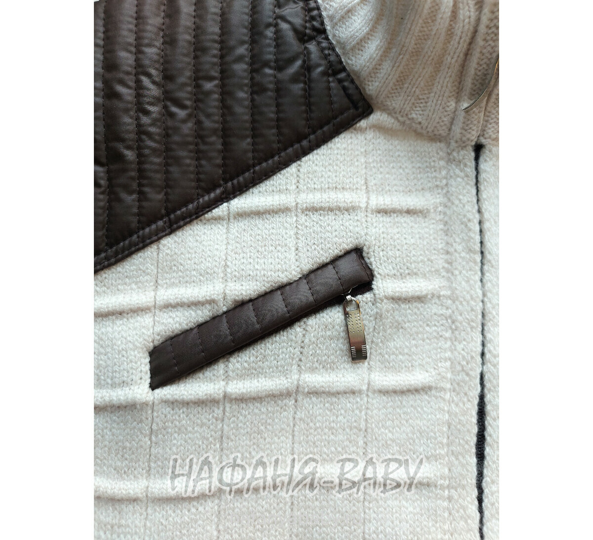 Подростковый джемпер на замочке Corporals арт: 6420, 10-15 лет, цвет кремовый, оптом Турция