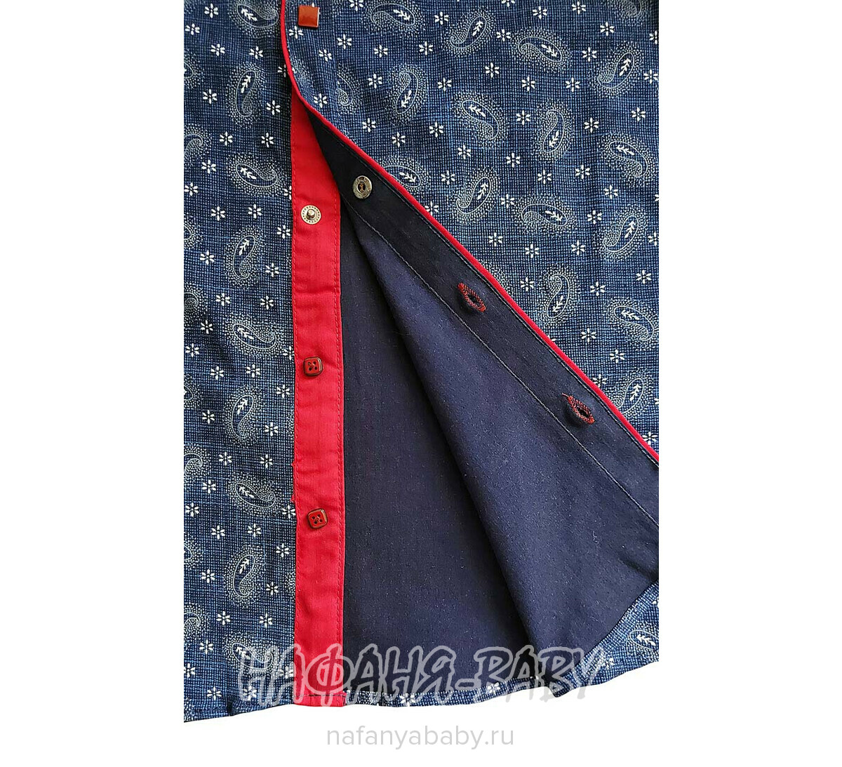 Подростковая рубашка EMRE арт: 6500, 10-15 лет, 5-9 лет, цвет темно-синий, оптом Турция