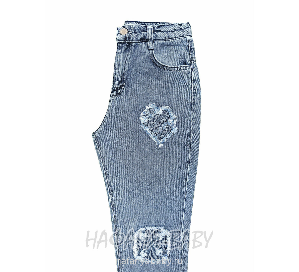 Джинсы ELEYSA Jeans арт: 66372 для девочки 13-16 лет, цвет синий, оптом Турция