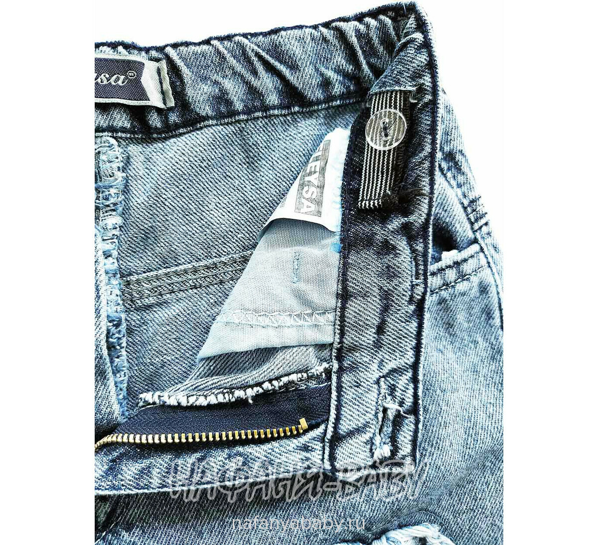 Джинсы ELEYSA Jeans арт: 66372 для девочки 12-17 лет, цвет синий, поштучно Турция