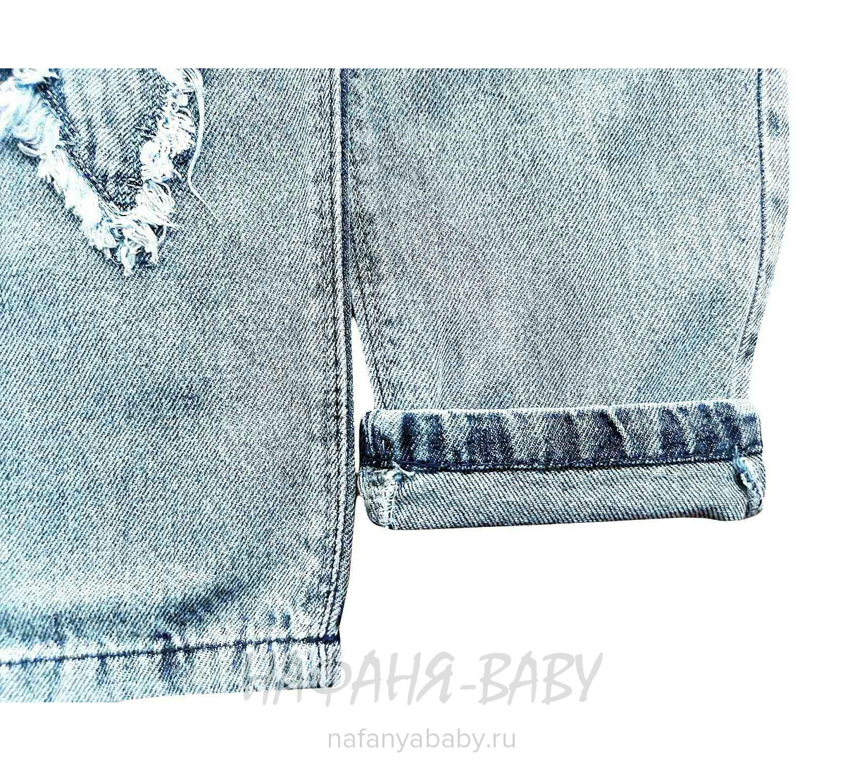 Джинсы ELEYSA Jeans арт: 66372 для девочки 13-16 лет, цвет синий, оптом Турция