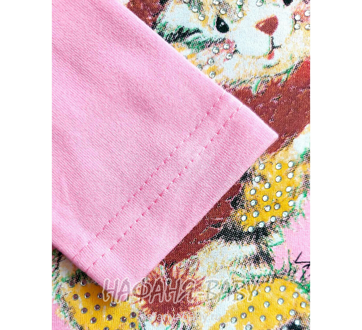 Купить детскую водолазку UNRULY арт: 6717 для девочки 2-5 лет, цвет розовый, оптом Турция