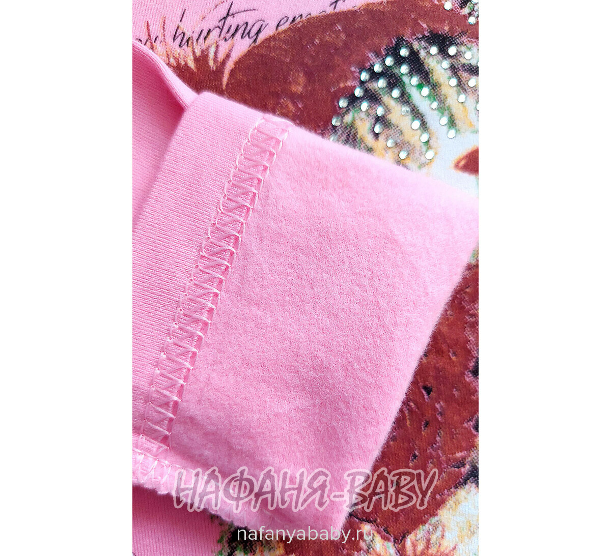 Купить детскую водолазку UNRULY арт: 6717 для девочки 2-5 лет, цвет розовый, оптом Турция