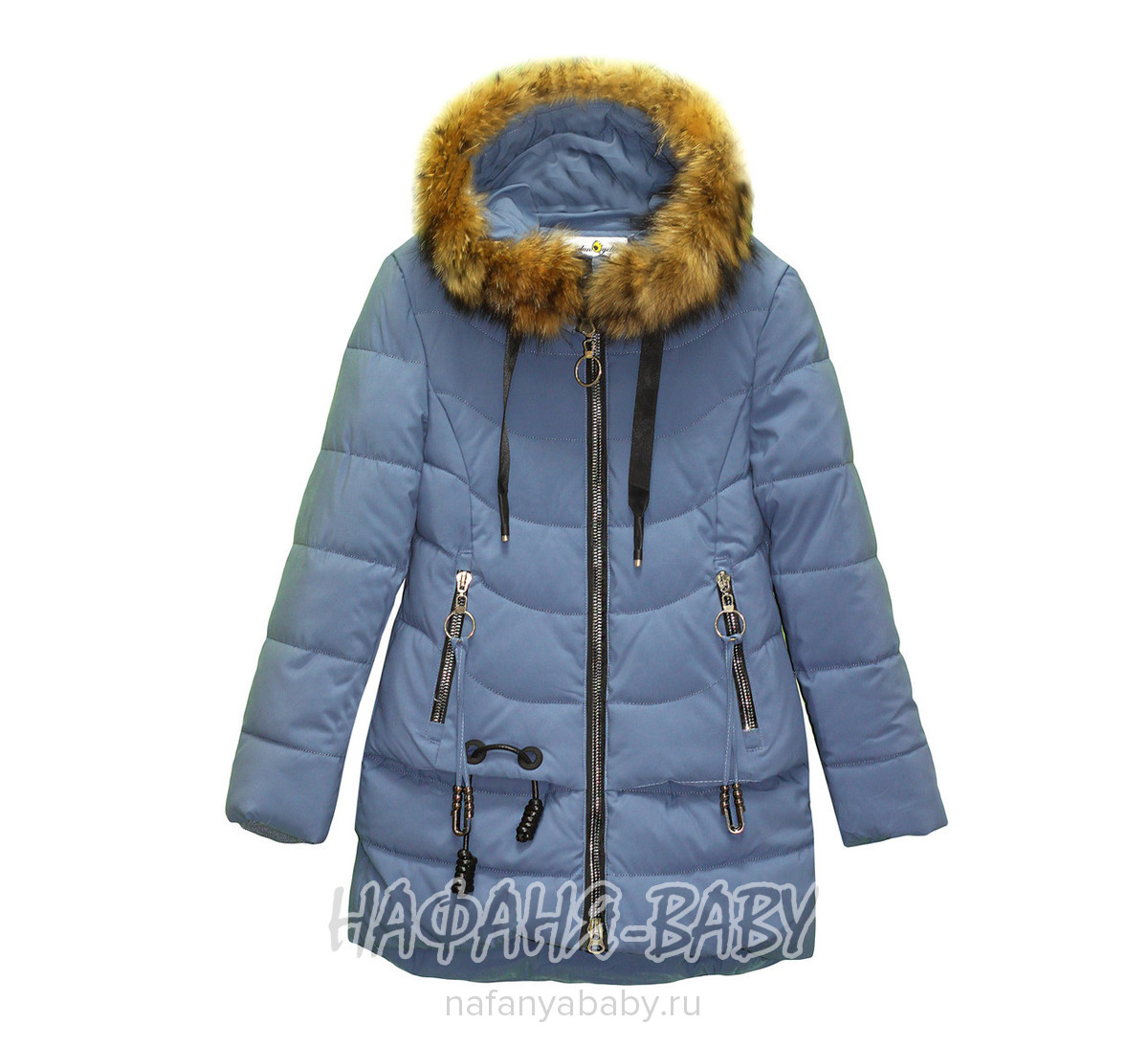 Зимняя подростковая удлиненная куртка  SULAN GELIN арт: 6819, 10-15 лет, оптом Китай (Пекин)