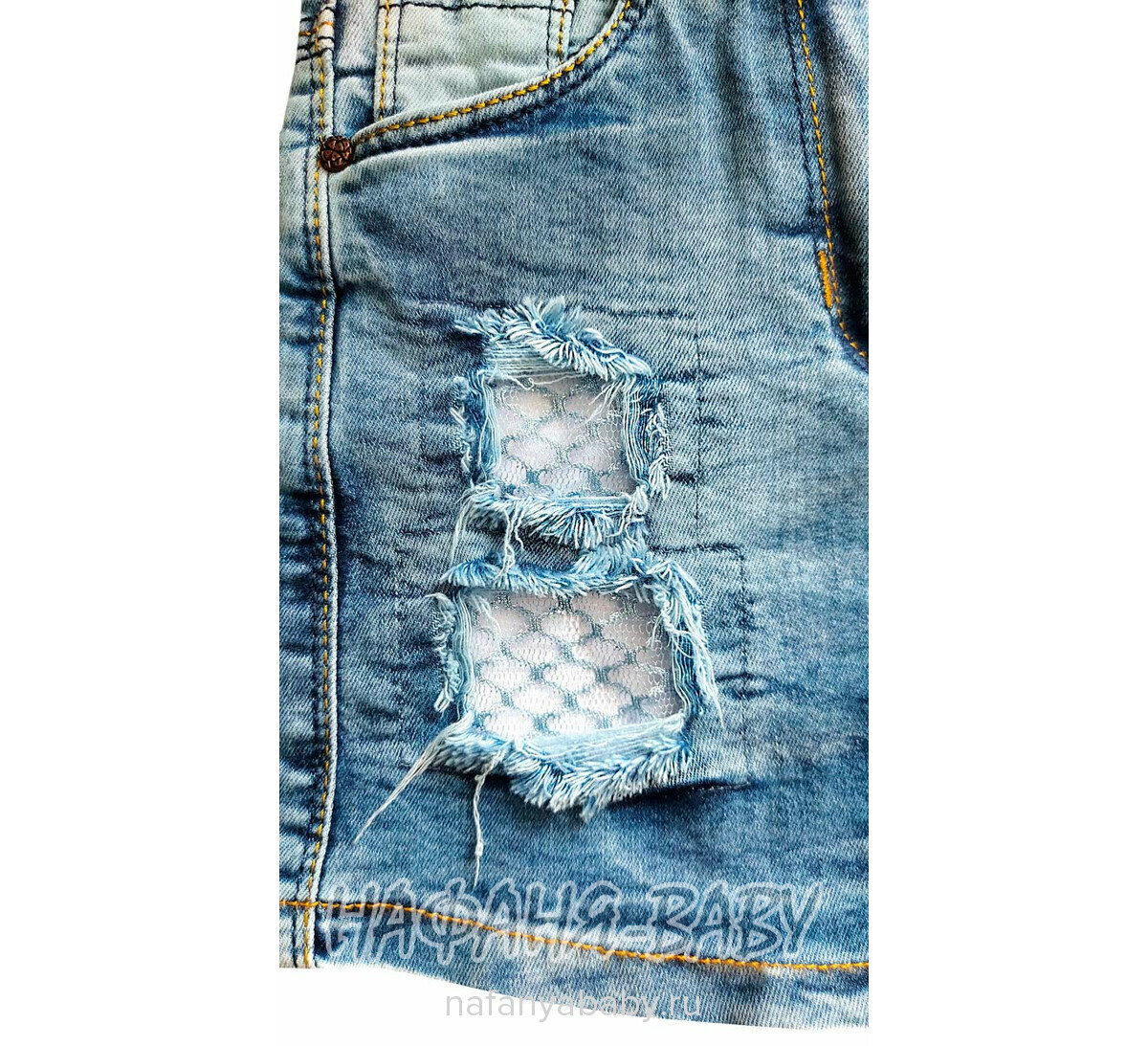 Детская джинсовая юбка ELEYSA (Турция), арт: 7045, 5-6 лет, цвет голубой | Купить в интернет-магазине Нафаня