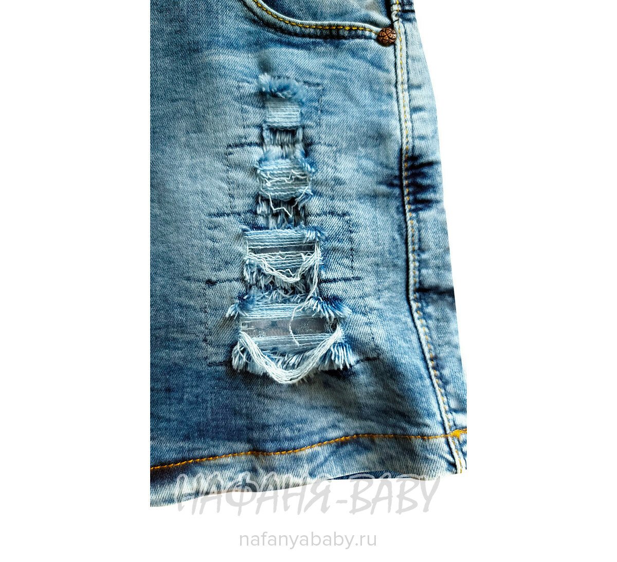 Детская джинсовая юбка ELEYSA (Турция), арт: 7045, 5-6 лет, цвет голубой | Купить в интернет-магазине Нафаня