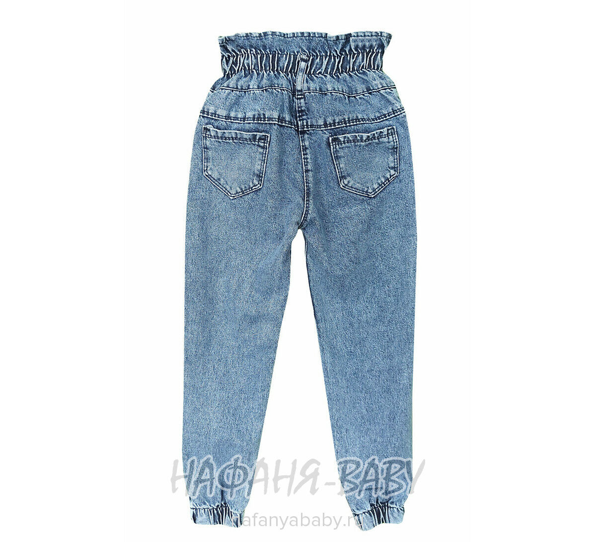 Джинсы YAVRUCAK Jeans арт: 8204 для девочки 8-12 лет, цвет синий, оптом Турция