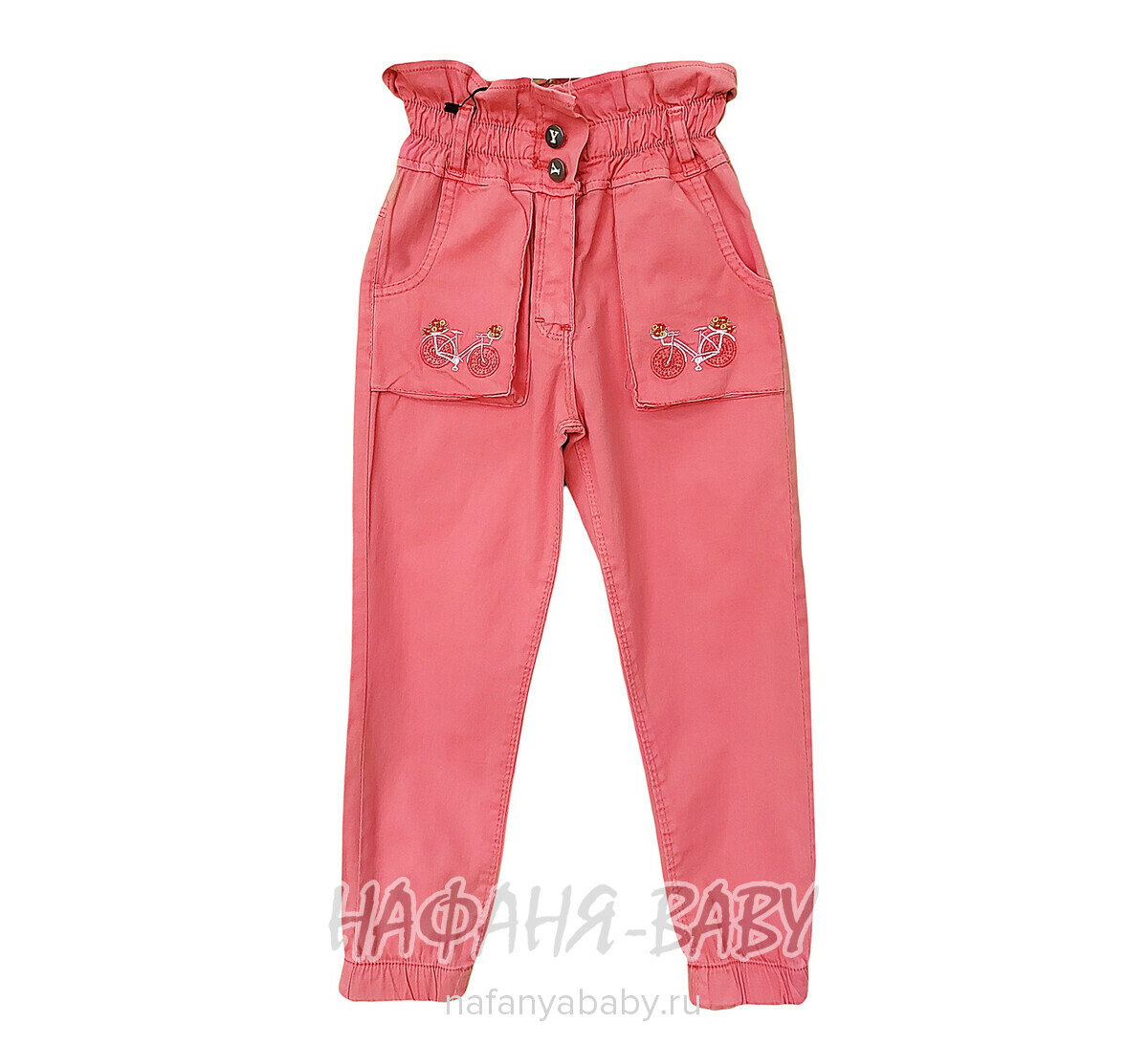 Детские летние брюки YAVRUCAK Jeans арт: 8212 8-12 лет, цвет персиковый, оптом Турция