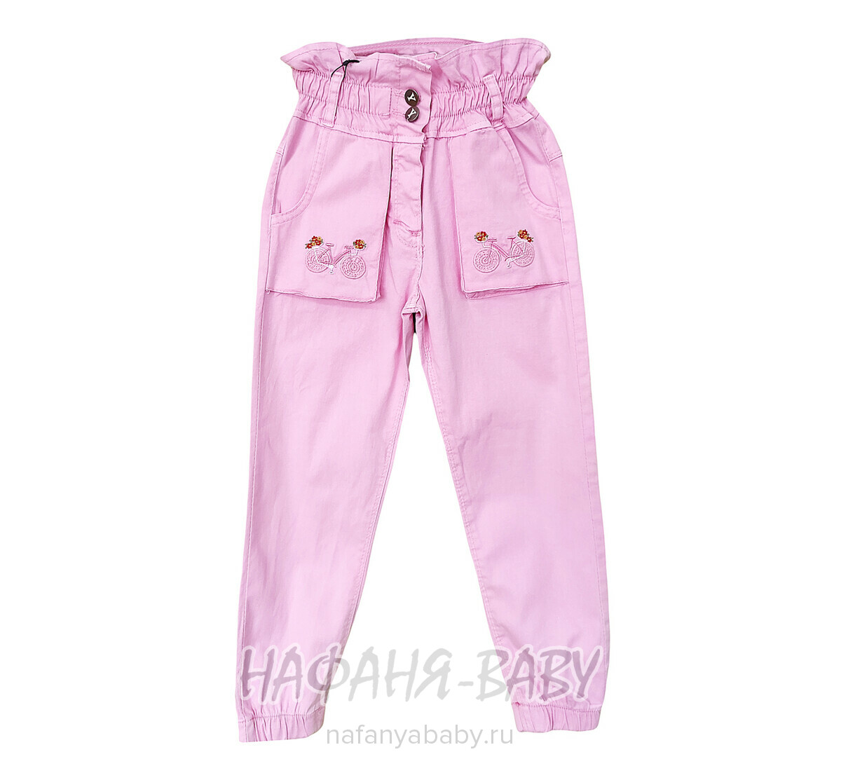 Детские летние брюки YAVRUCAK Jeans арт: 7212 3-7 лет, цвет розовый, оптом Турция