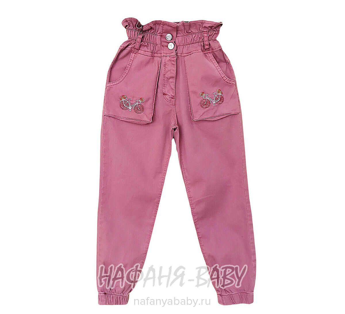 Детские летние брюки YAVRUCAK Jeans арт: 8212 8-12 лет, цвет чайная роза, оптом Турция