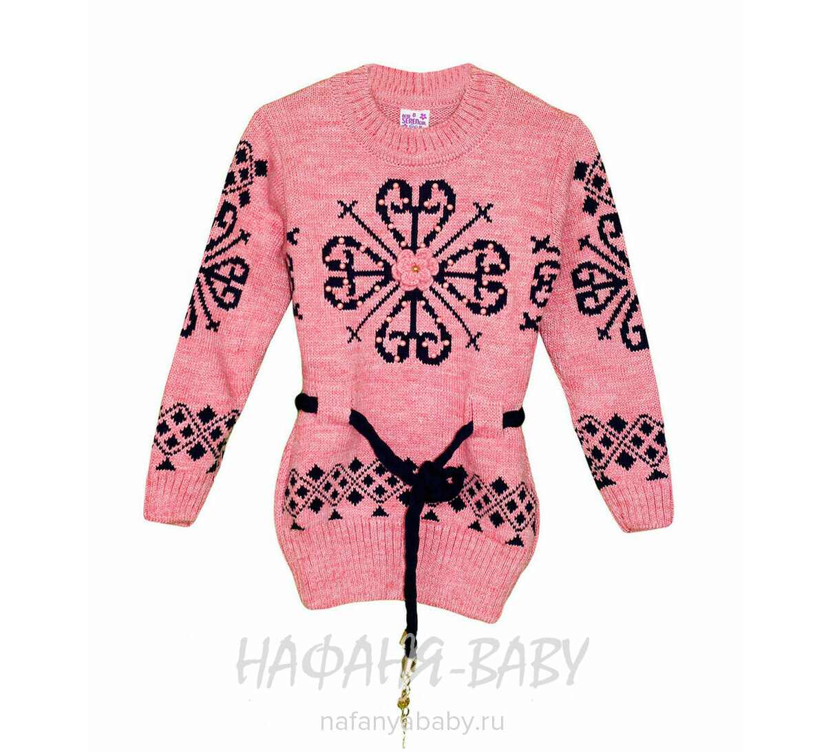 Джемпер - туника для девочки SEREN gul арт: 739, 5-9 лет, цвет чайная роза, Турция